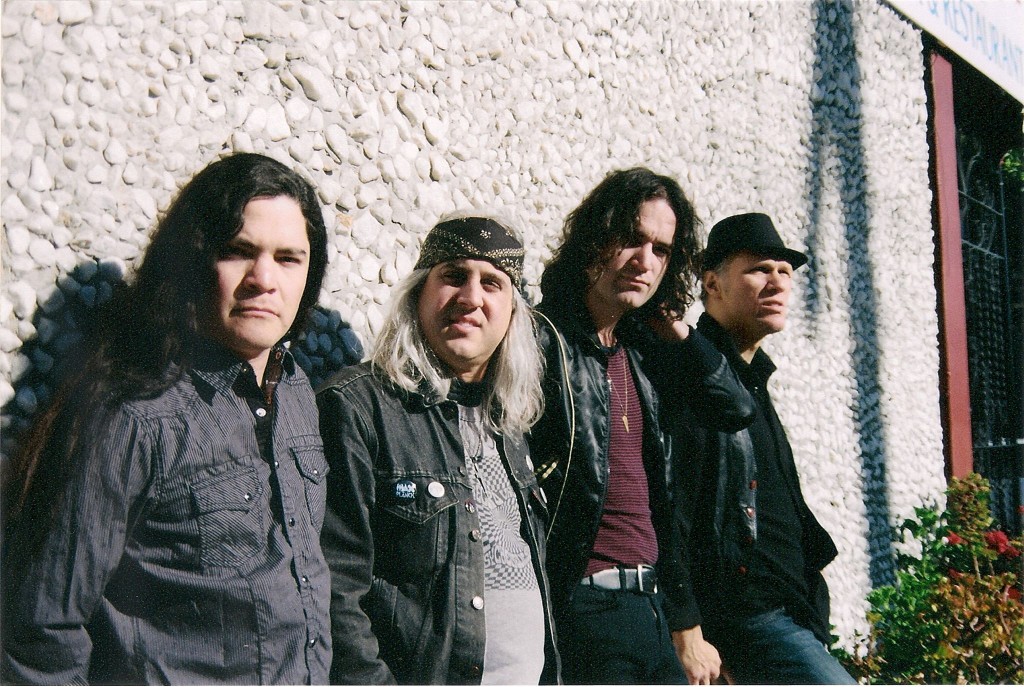 The present lineup of Slough Feg: Adrian Maestas, Angelo Tringali, Harry Cantwell and Mike Scalzi.
