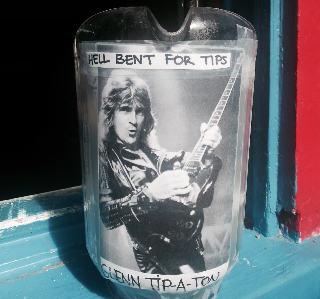 Thee most metal tip jar ever at Thee Parkside