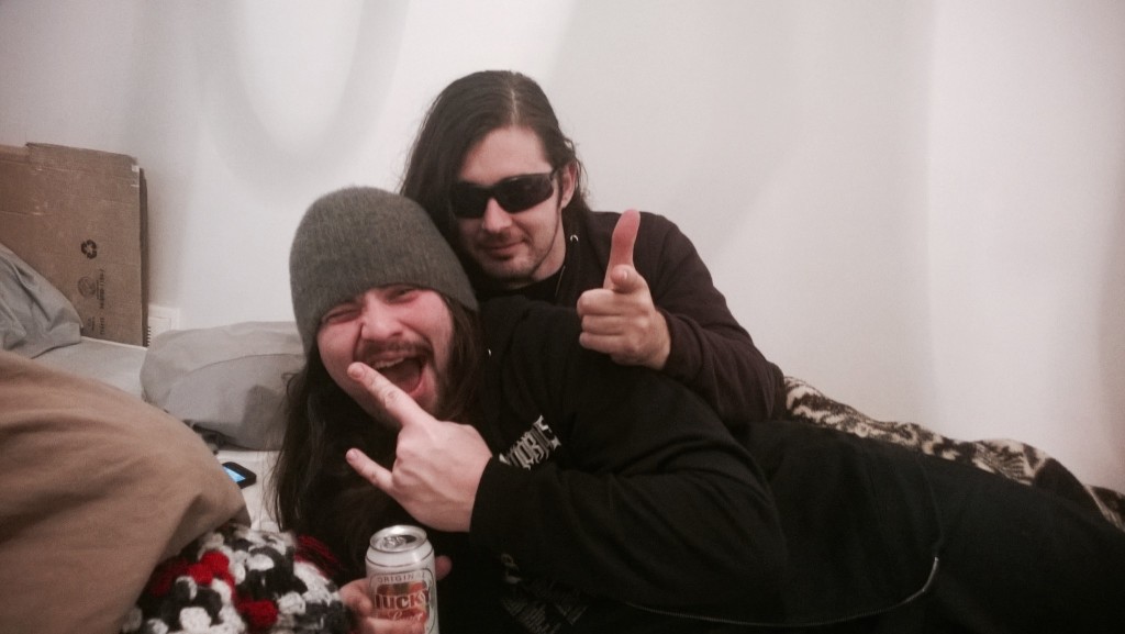 Exmortus and Warbringer getting cozy