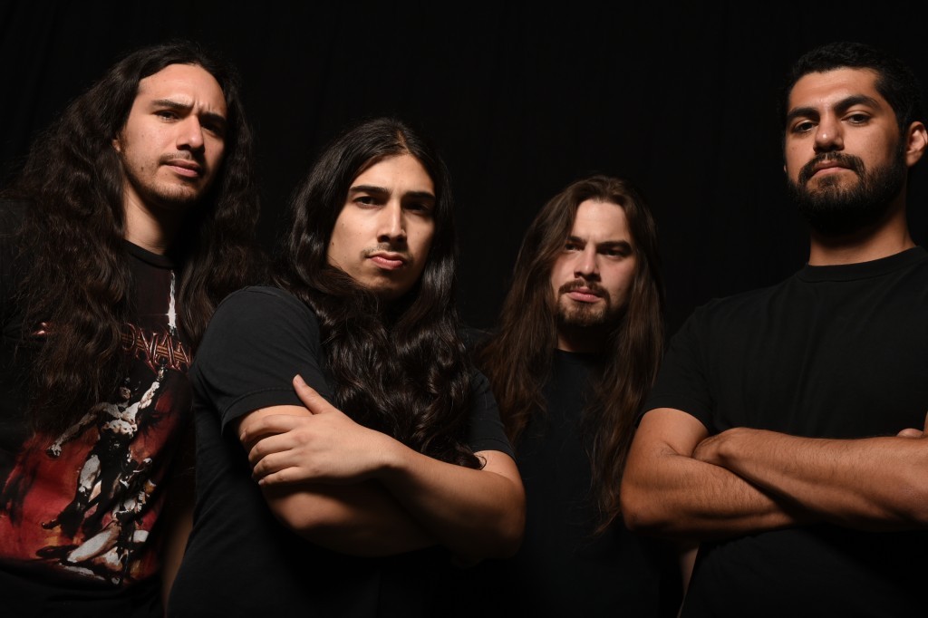 Exmortus (L to R): Conan (guitar/vocals), David Rivera (guitar), Michael Cosio (bass) & Mario Moreno (drums)
