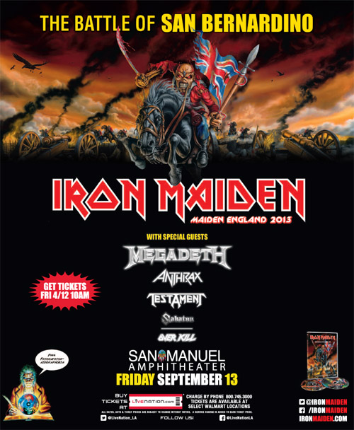 Iron Maiden Announce Brief US Tour With Megadeth, Including Special